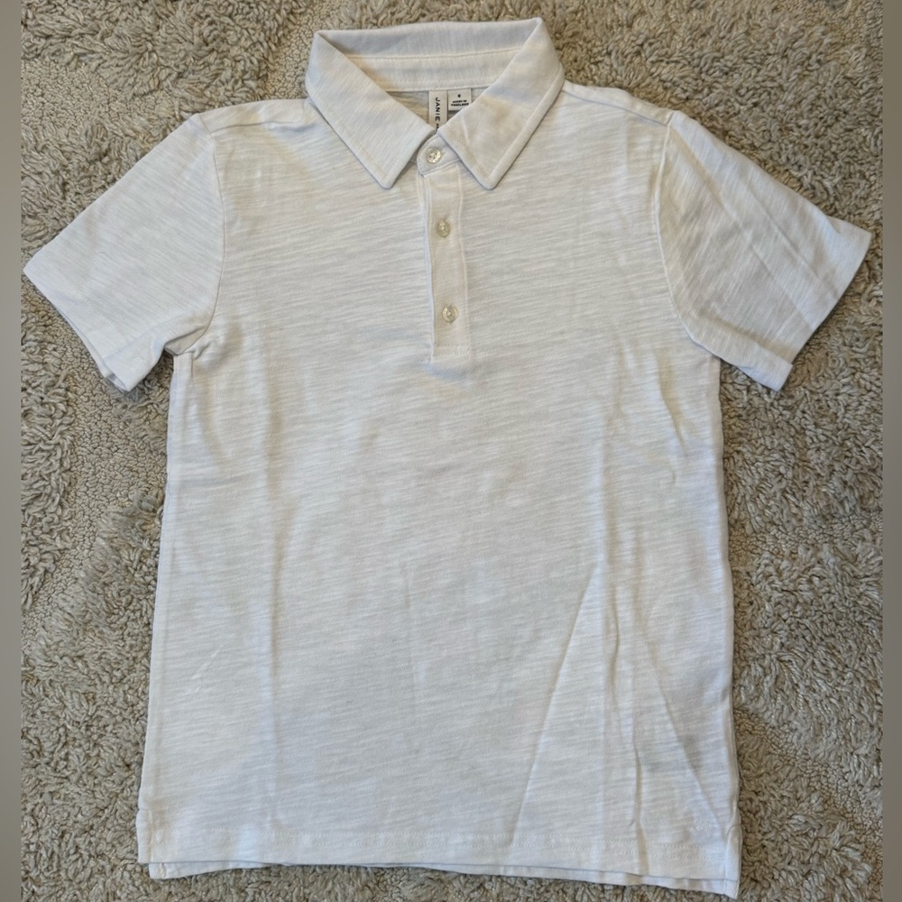 Janie and Jack White Polo Shirt